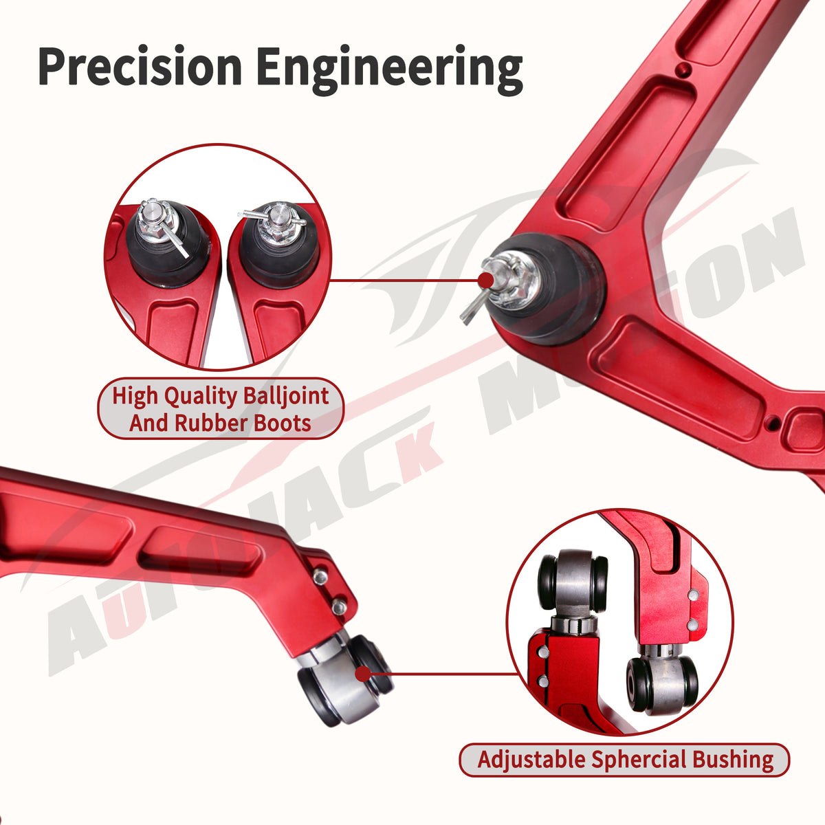 AutojackMotion 2-4' lift Aluminum Front Upper Control Arm for Triton 2015-2022