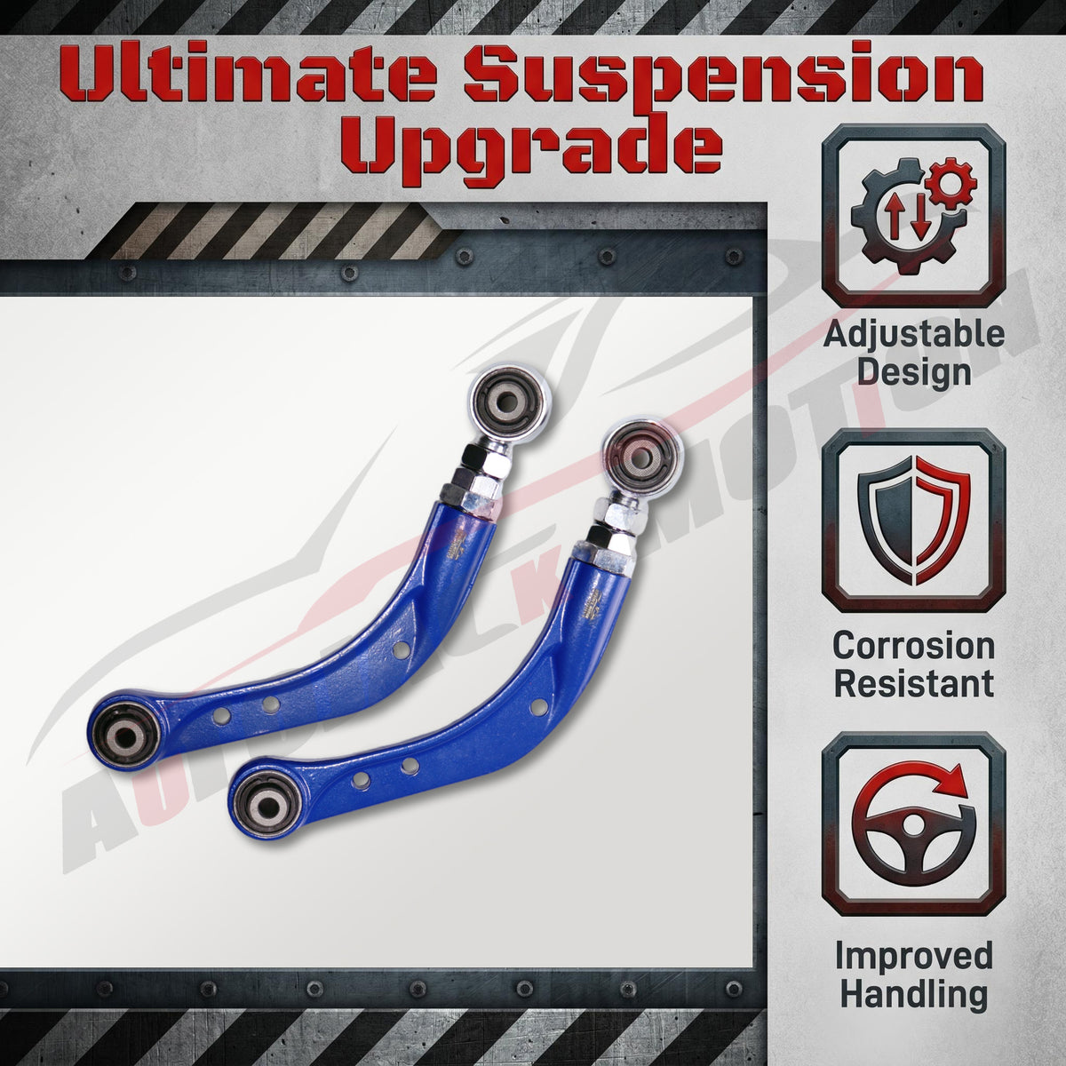 Pair of Adjustable Rear Camber Arms For Dodge Caliber Jeep Compass/Patriot
